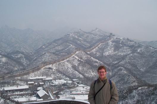This is the real thing, me in front of, on, and behind The Great Wall. Okay I have to say it, if you haven't been there, you are not able to imagine its size! I think we were lucky to see it with snow - really magnificiant!