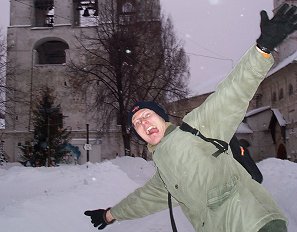 Me in Yaroslavl in Russia in the winter 2004.